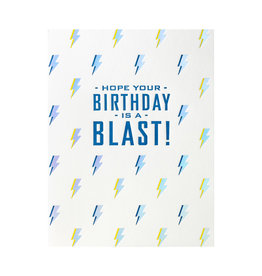 Elum Lightning Rad Birthday Letterpress Card