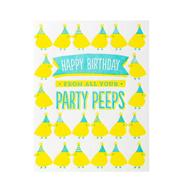 Elum Party Peeps Letterpress Card