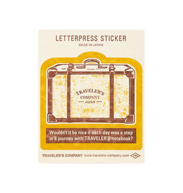 Traveler's Company Traveler's Factory Letterpress Sticker Yellow