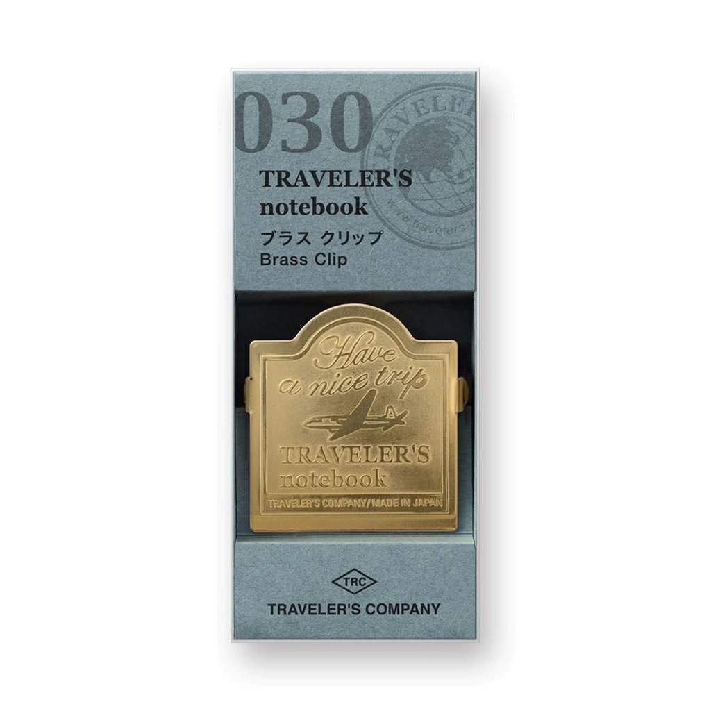 Traveler's Company Brass Clip Airplane 030