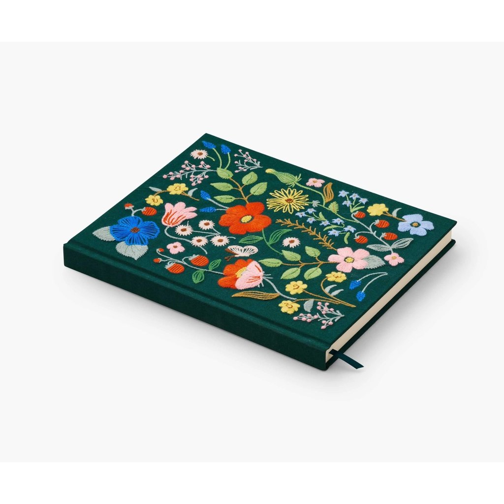 Rifle Paper co. Strawberry Fields Embroidered Fabric Sketchbook
