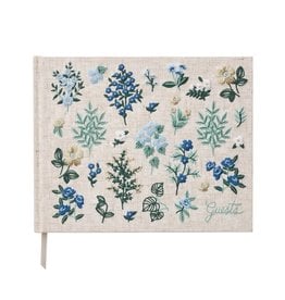 Rifle Paper co. Wildwood Embroidered Fabric Guest Book
