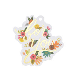 Rifle Paper co. Mint Floral "For You" Die-Cut Gift Tag Pack