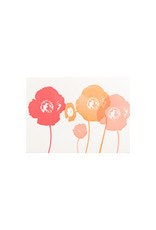 Ilee Papergoods Four Poppies Letterpress Cards Box of 6