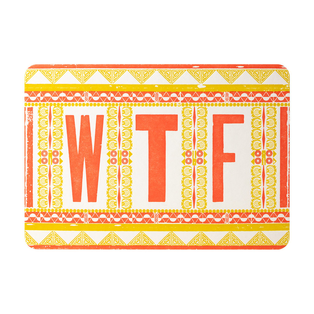 Hammerpress WTF Letterpress Postcard