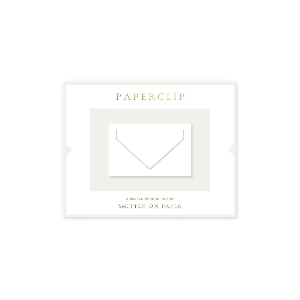 Smitten On Paper Large White Envelope Paperclip