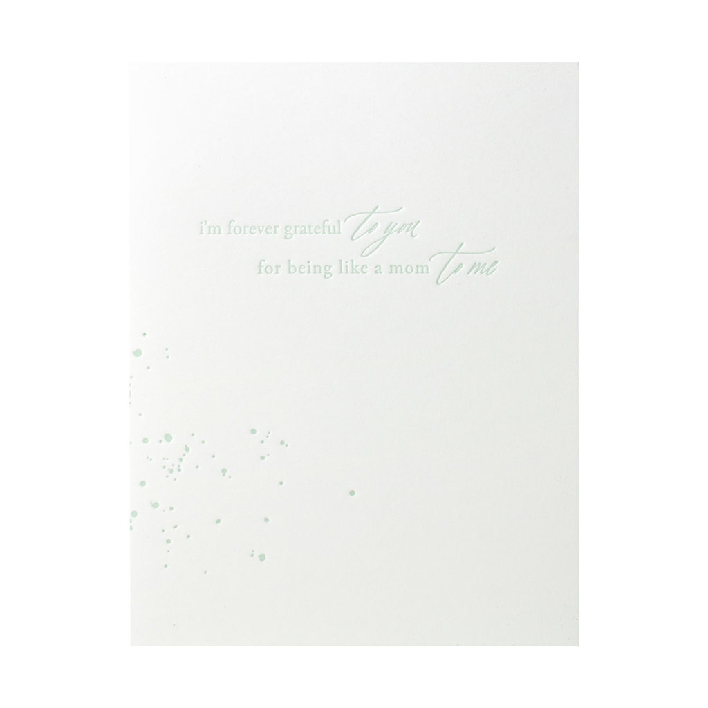 Little Well Paper Co. Like A Mom to Me Letterpress Card