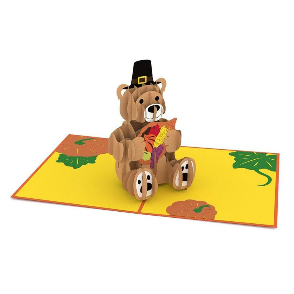 Lovepop Pilgrim Bear Pop Up Card