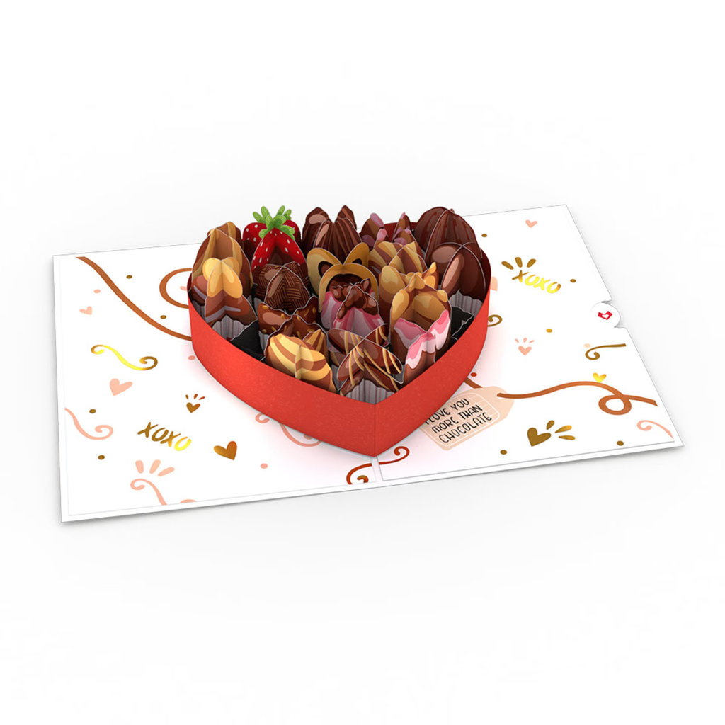 Lovepop Love You More Than Chocolate Pop Up Card
