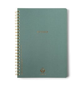 Designworks Juniper Textured Paper Wire Notebook - 8.25 x 11.625"