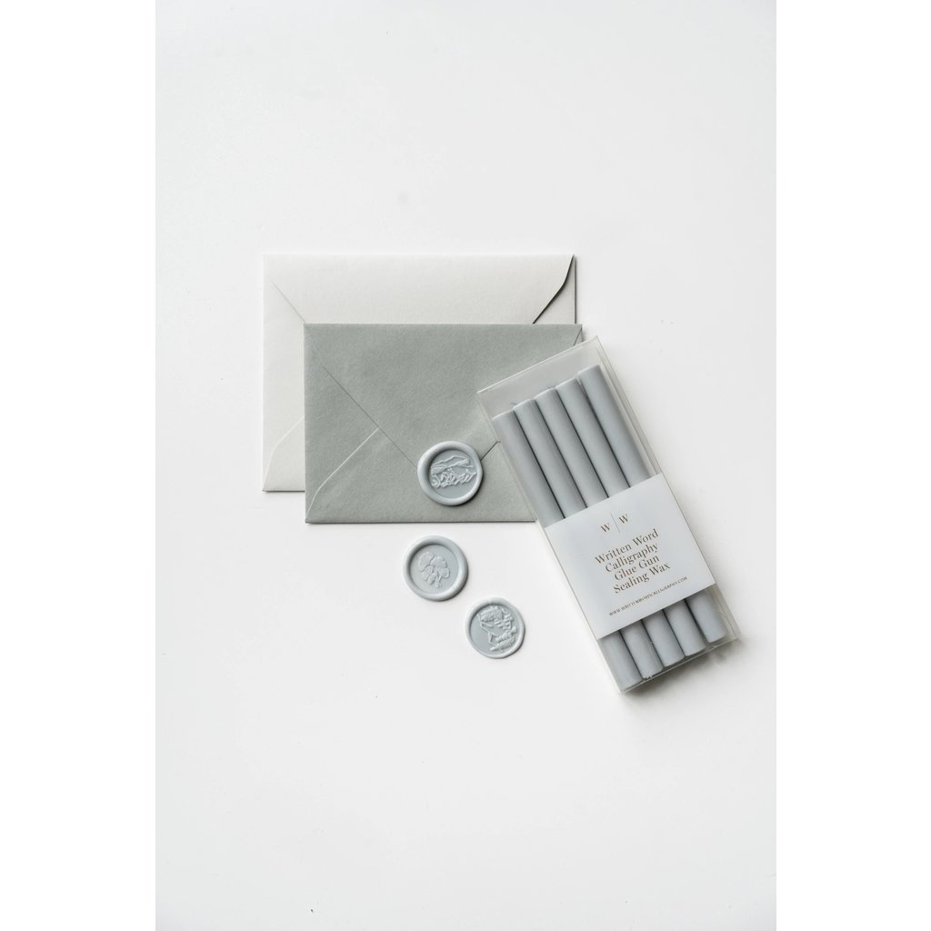 Written Word Pale Gray Glue Gun Box of 5