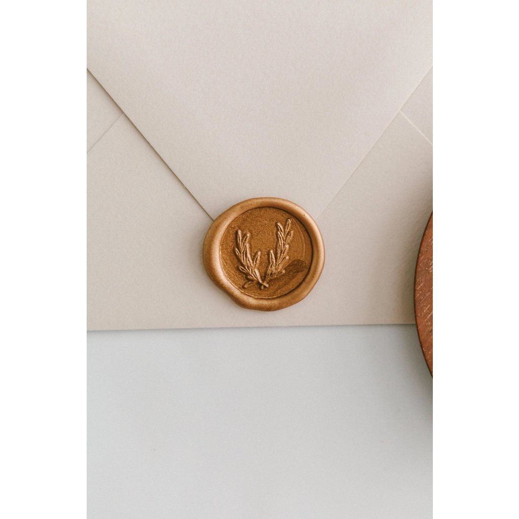 Written Word Olive Crest wax seal