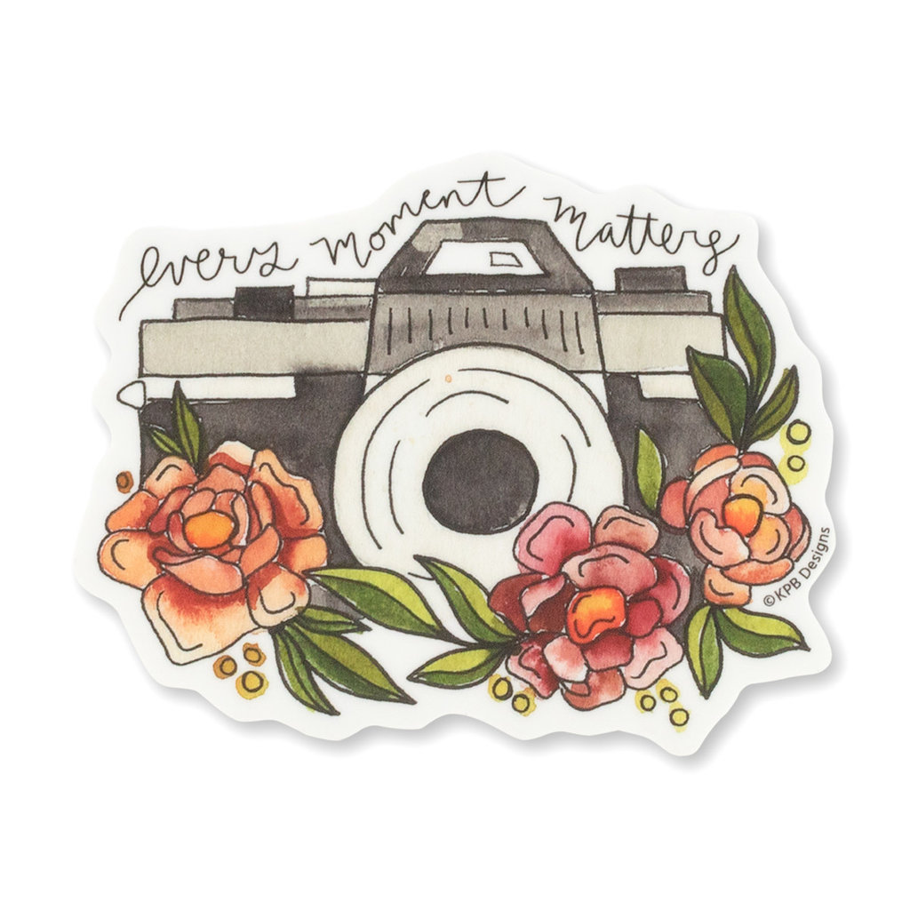 KPB Designs Flower Camera Sticker