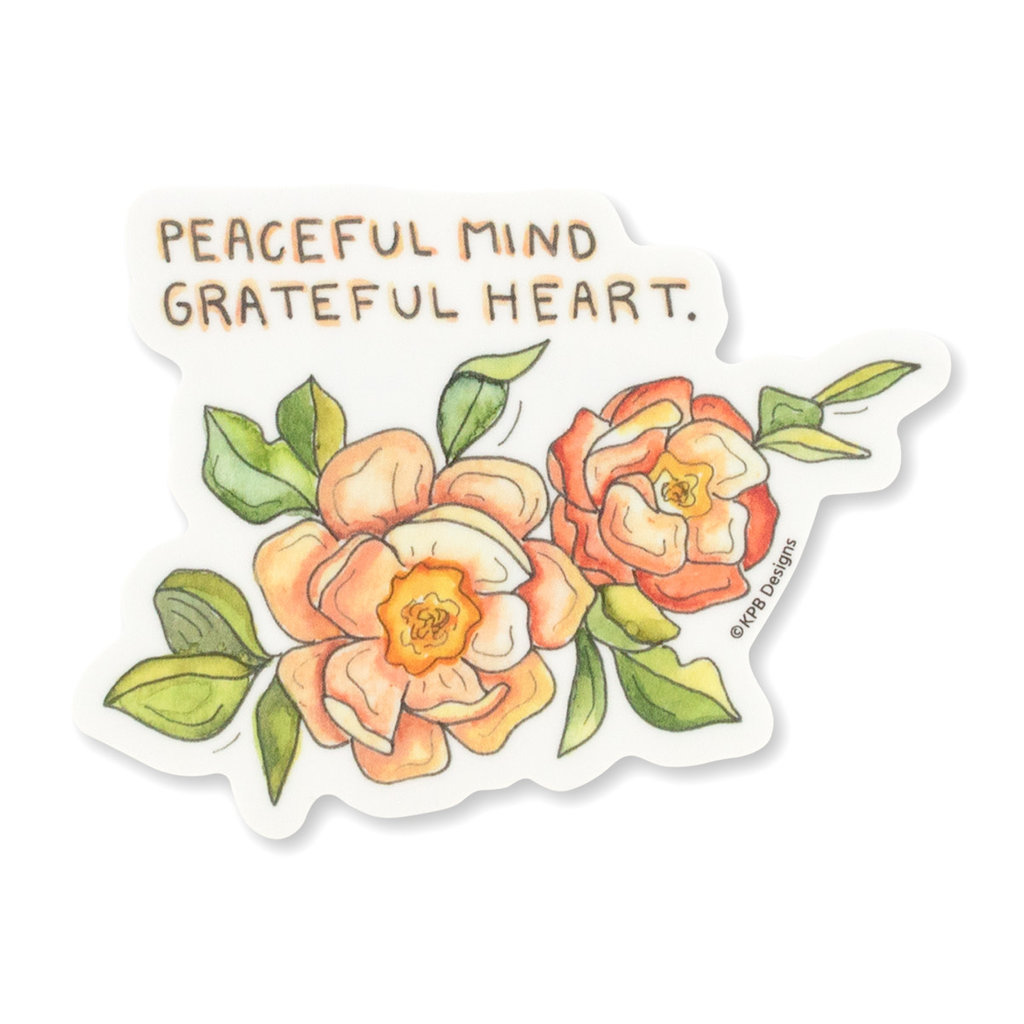 KPB Designs Peaceful Mind Sticker