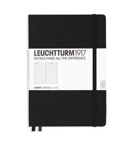 Leuchtturm Leuchtturm A5 Medium Notebook Ruled Black