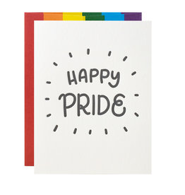 Ink Meets Paper Happy Pride Letterpress Card