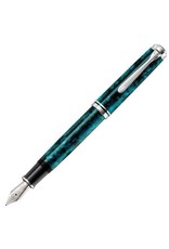 Pelikan [Nearly New] Pelikan M805 Ocean Swirl Fountain Pen Fine with nib tuning
