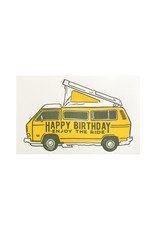 Pike Street Press Camper Van Birthday Letterpress Card