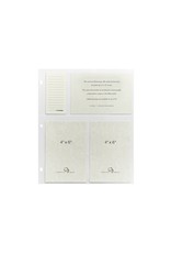 3-Ring Large Binder Page Refill for 4 x 6 Photos - oblation papers & press