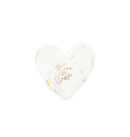 Oblation Papers & Press Love & Light Letterpress Foiled Heart Enclosure