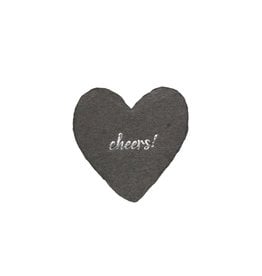 Oblation Papers & Press Cheers Letterpress Foiled Heart Enclosure