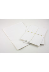 Oblation Papers & Press White Handmade Paper Tri-fold Letter Sheet Set