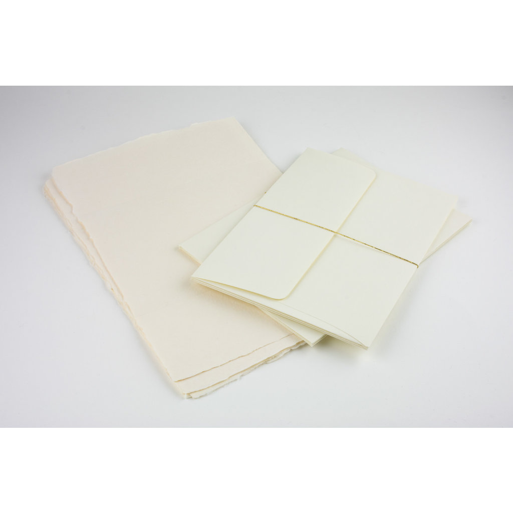 Oblation Papers & Press Handmade Paper Letter Sheet Set Cream