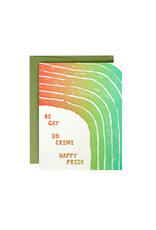 Hat + Wig + Glove Be Gay Supreme Letterpress Card