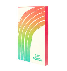 Hat + Wig + Glove Gay Agenda Letterpress Notepad