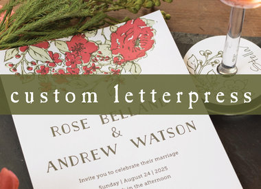 custom letterpress