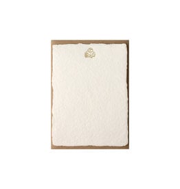 Oblation Papers & Press Mushroom Handmade Paper Deckled Letterpress Note