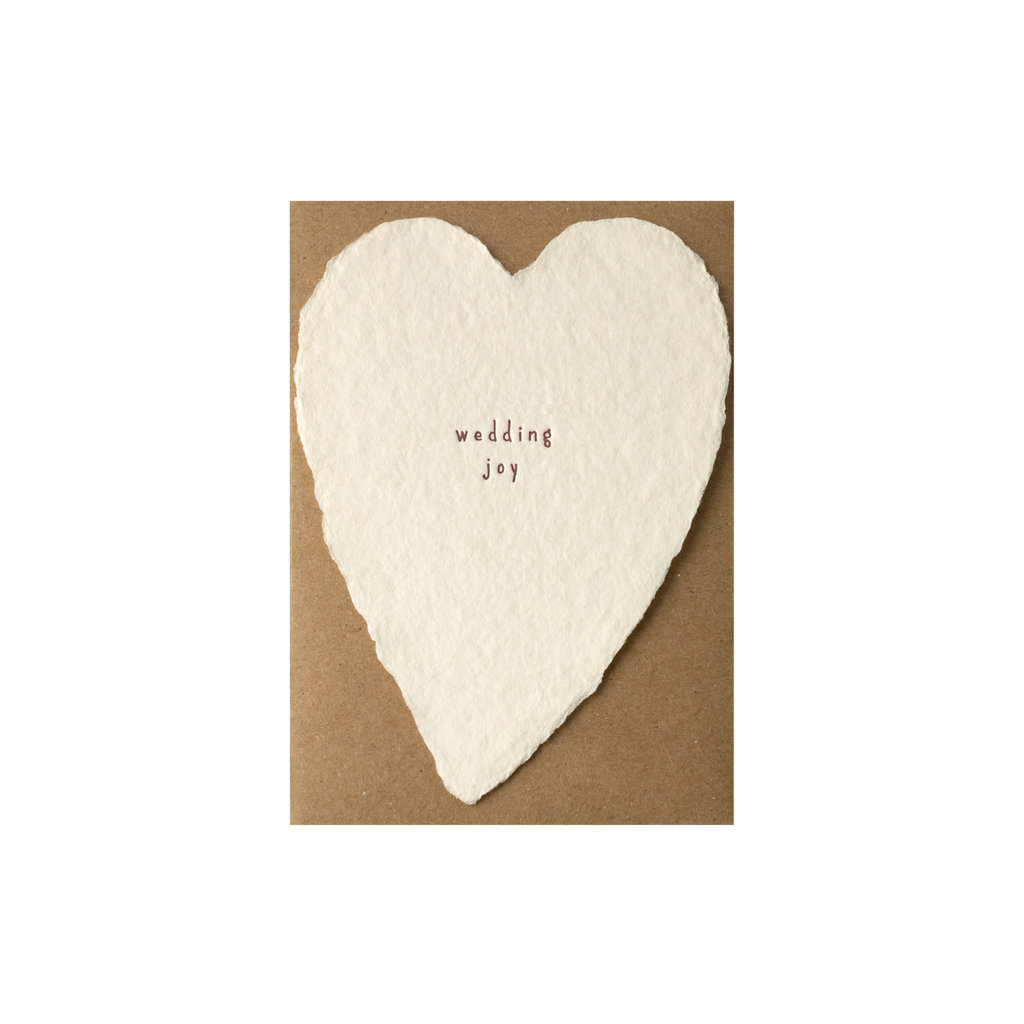Oblation Papers & Press Wedding Joy Greeted Heart Letterpress Card