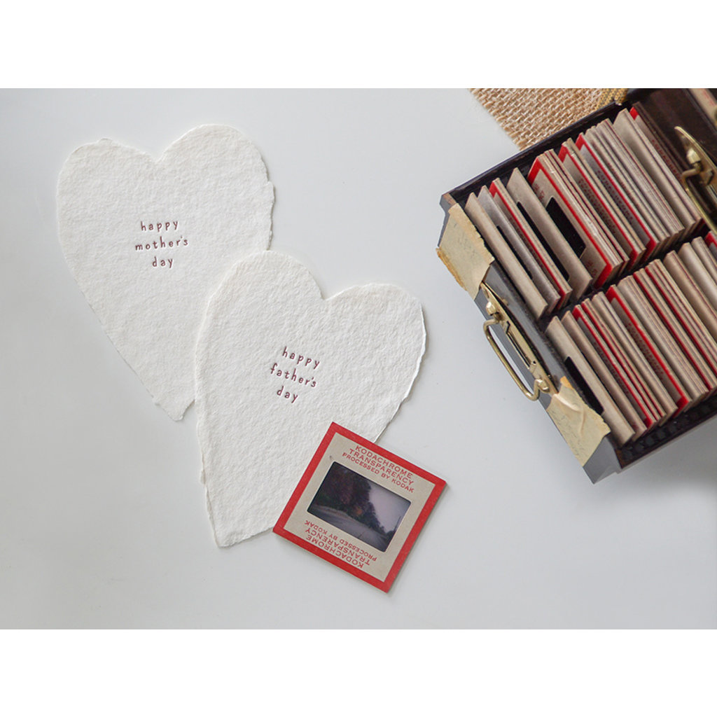 Oblation Papers & Press Happy Father's Day Greeted Heart Letterpress Card