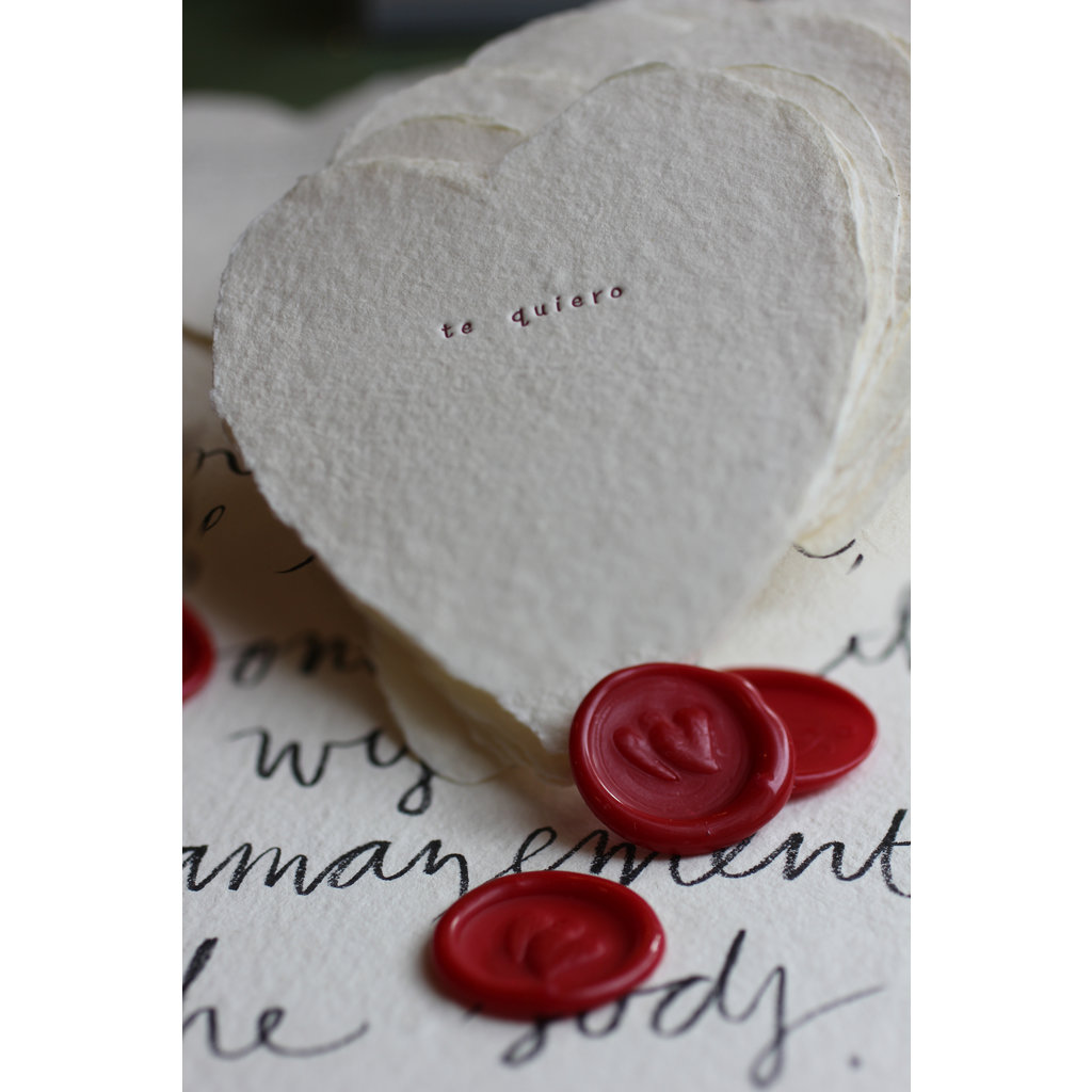 Oblation Papers & Press Te Quiero Greeted Heart Letterpress Card