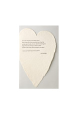 Oblation Papers & Press Cummings Quote Letterpress Deckled Heart Card