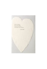 Oblation Papers & Press Eckhart Quote Letterpress Deckled Heart Card