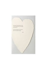 Oblation Papers & Press Rumi Quote Letterpress Deckled Heart Card