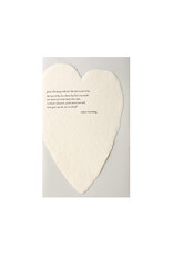 Oblation Papers & Press Browning Quote Letterpress Deckled Heart Card