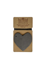 Oblation Papers & Press Charcoal Petite Handmade Paper Heart Tags