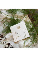 Oblation Papers & Press Petite Present Fern Handmade Paper Letterpress Tag