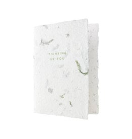 Oblation Papers & Press Thinking of You Greeted Fern Letterpress Card