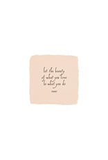 Oblation Papers & Press Rumi Quote Blush Petite Wish Letterpress Enclosure