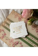 Oblation Papers & Press Amanda Gorman Quote Floral Petite Wish Letterpress Enclosure