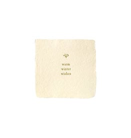 Oblation Papers & Press Winter Wishes Petite Wish Letterpress Enclosure