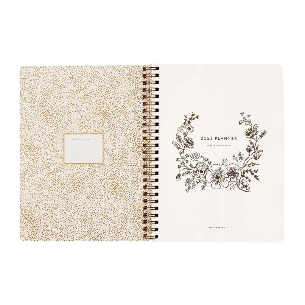 Rifle Paper 2023 Softcover Spiral Planner Botanical