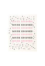 Lucky Bee Press Confetti You're Engaged Letterpress Card