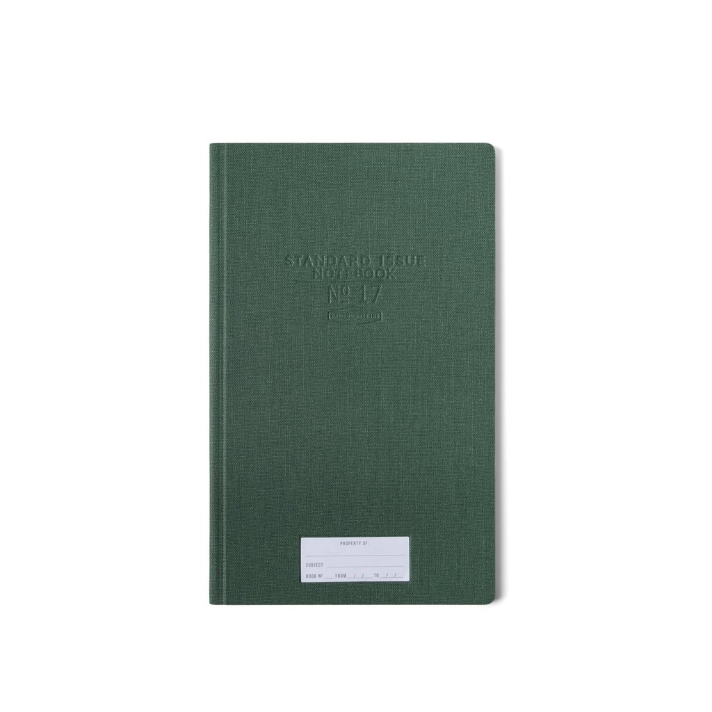 Designworks Standard Issue Hardcover Bound Green Notebook