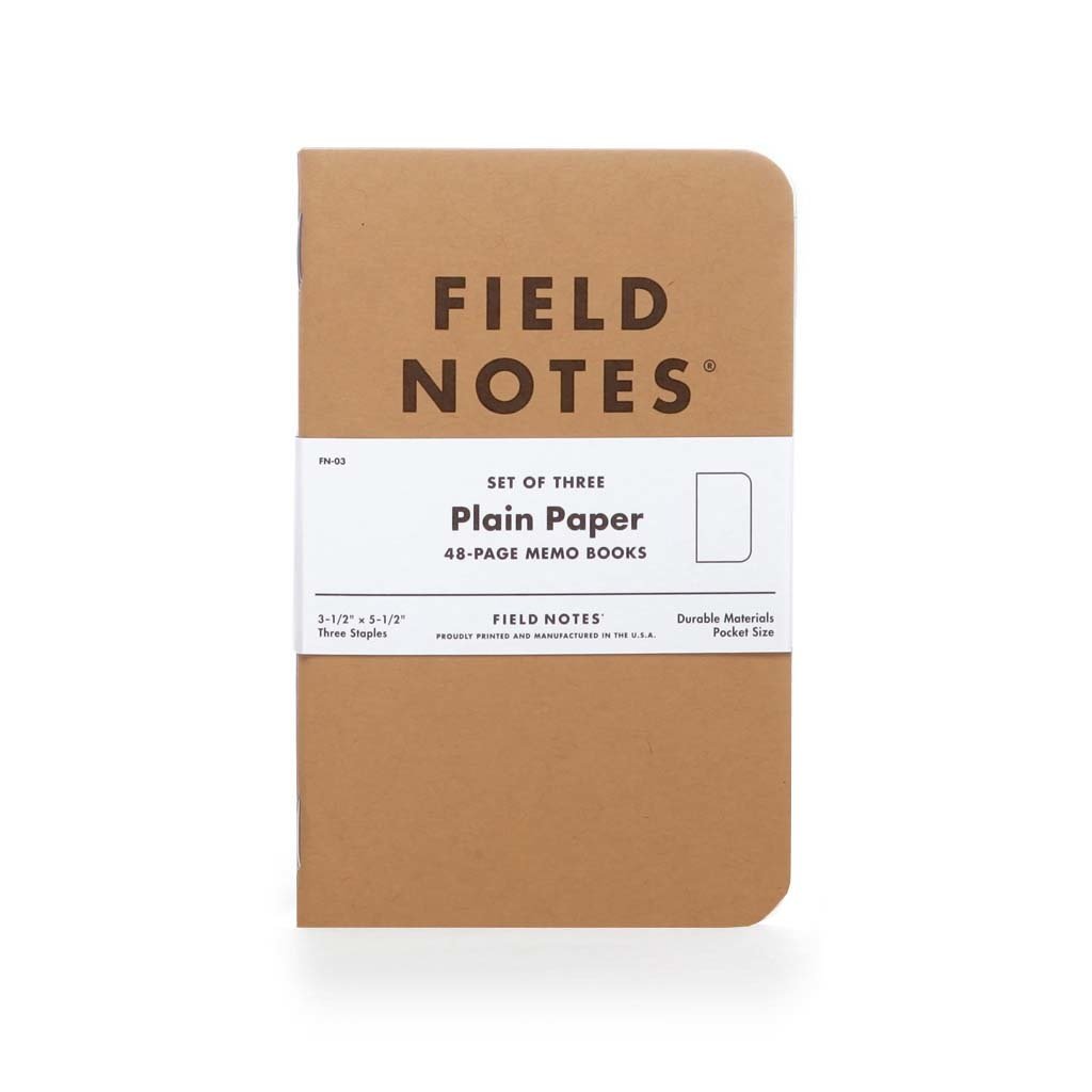 Field Notes Original Kraft 3-Pack Plain