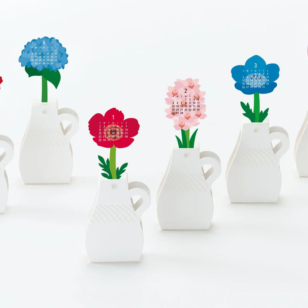 Flowers Pop Up Desk Calendar 2023 - oblation papers & press