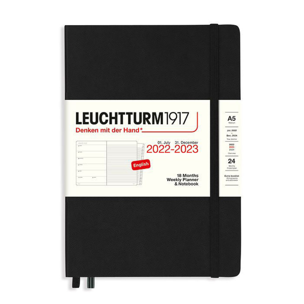 Leuchtturm 2023 Weekly Planner & Notebook - Black
